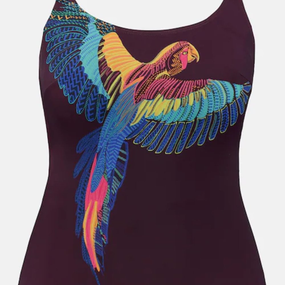 Swimsuit-Parrot Print